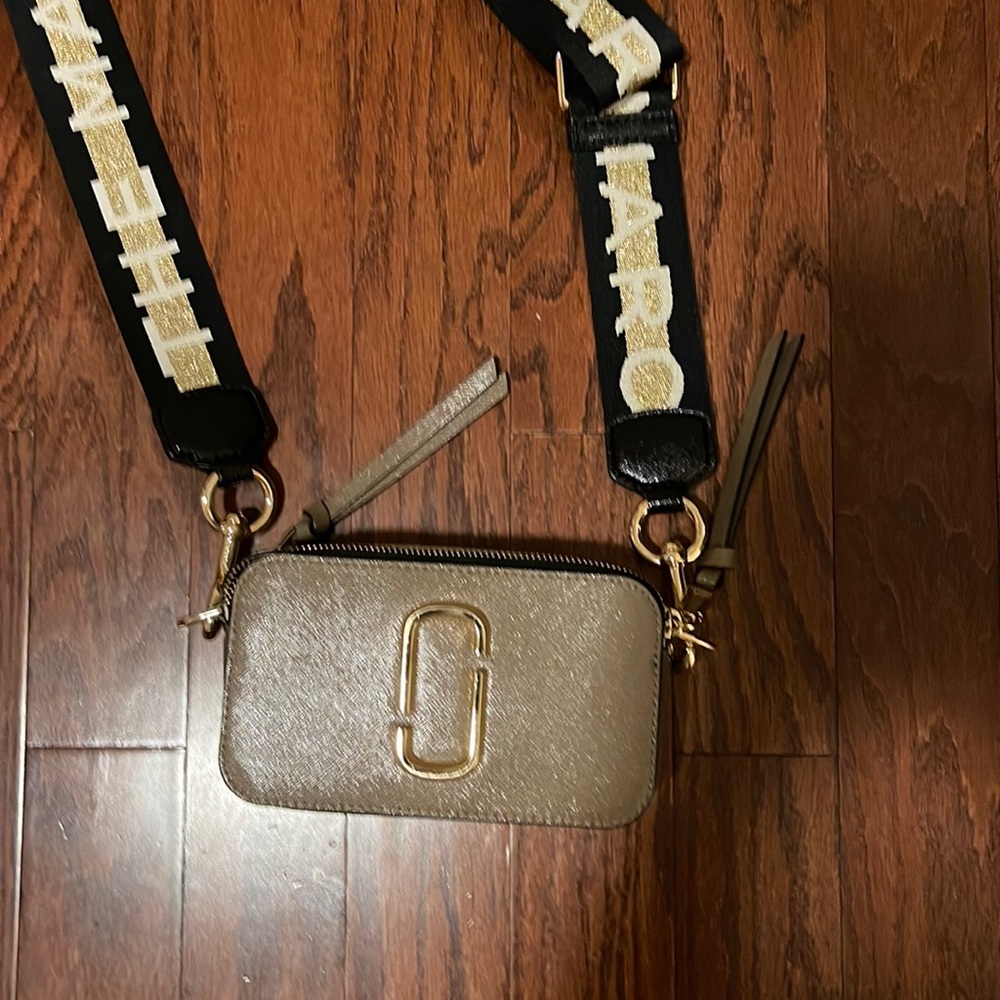 Authentic Tan bag with strap